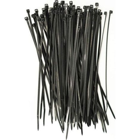 Attaches Câble - Nylon 6/6 Résistant UV -20°C à +85°C - Pour Organisation Câbles Intérieur Extérieur - 200x3 mm - 100 Pièces (1/5)