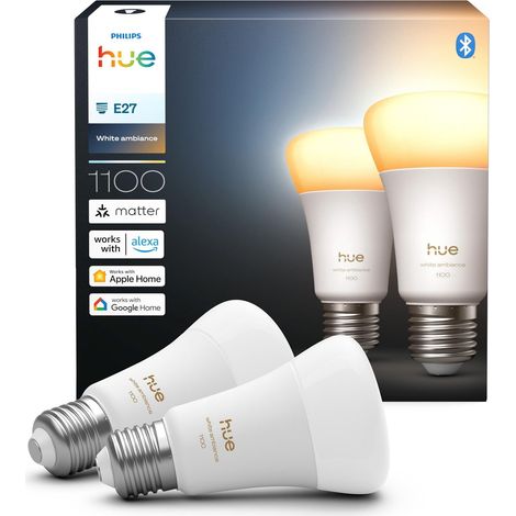 Philips Hue E27 lampadina smart bianca 8,1W