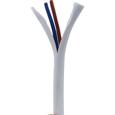 Câble électrique rond PVC 2×0,75 mm² 220 V pour lampes vendu au mètre
