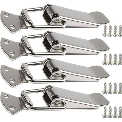 Fermoir de tension en acier inoxydable 56 mm – Loquet à ressort robuste – Clip de serrage pour boîtes à outils – Installation facile (1/5)