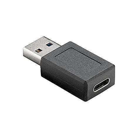 USB 3.0 SuperSpeed adattatore USB-A a USB-C ™, nero, Presa USB-C™   spina USB 3.0 (tipo A). (1/4)