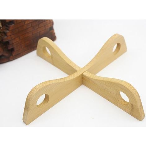 Ensemble d ustensiles de cuisine,Ensemble d'outils de cuisine en bambou,modèle,casserole,tapis,bol,tasse- YELLOW[E265] (1/4)