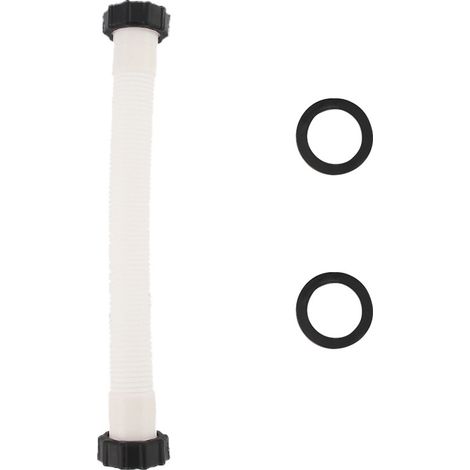 Ensemble tuyau et écrou pour piscine - Tuyau de rechange blanc pour pompe de piscine, diamètre 1,5 pouce (0,4 m) (1/5)