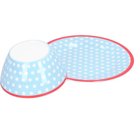 Ensemble de bols, assiettes à salade de fruits et desserts en porcelaine imitation, vaisselle de table (1/5)