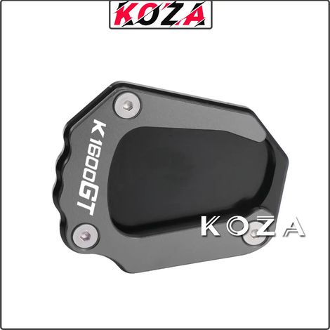 (Logo Titanium-K1600GT) Compatible avec BMW K1600B K1600GT K1600GTL K1600 B GT GTL 2017 2018 2019. Béquille latérale CNC, extension et plaque de support. Maxpower (1/4)