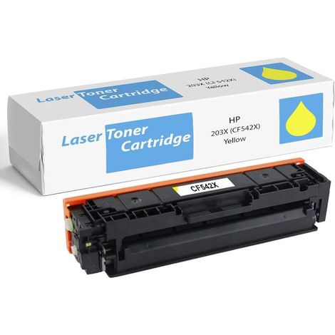 G&G Toner Compatible Jaune HP CF542X/CF402X Canon 045H/054H Avec Puce 2500 Pages