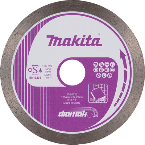 D-80226 Disco diamantato 125 x 22,23 mm, Banda continua
