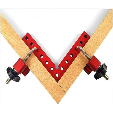 Rechtwinkliger Lineal für die Holzbearbeitung, verstellbarer Spannwinkel, Aluminiumlegierung, rechtwinklige Halterungen, Crezuo Schraubstockrahmen (1/4)