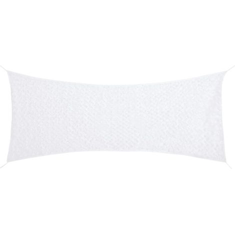 Rete mimetica vidaXL con borsa portaoggetti 312x140 cm bianca