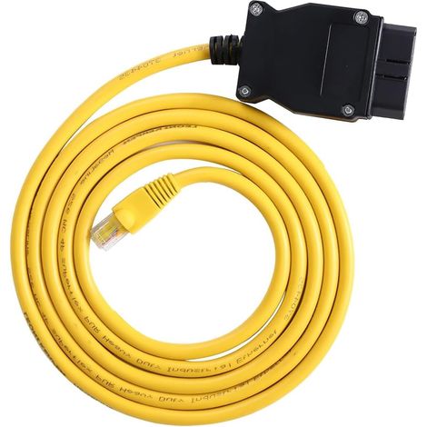 Für OBD2-Kabel, ENET-OBD-Kabel, Netzwerkverlängerungskabel, Ethernet-Diagnoseschnittstelle, ESYS f OBDII-codiertes Kabel, ENET zu OBD2 Ethernet für bmvv ENET e – sysicom