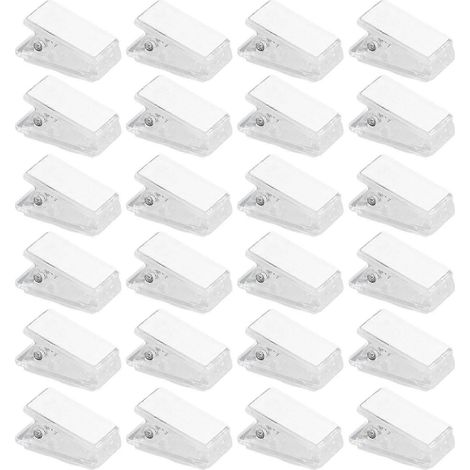 100 pièces de clips autocollants transparents pour tapisserie murale, rideau de douche, papier photo, affiche, décoration pour la maison ou le bureau (1/5)