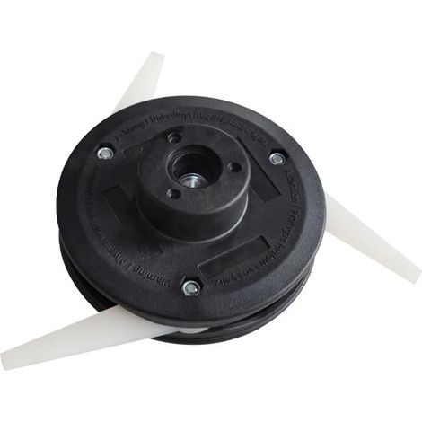 Tondeuse à gazon universelle en aluminium et nylon avec brosse M10, bobine de coupe-bordures à 2 fils, tête de coupe AquaForge.