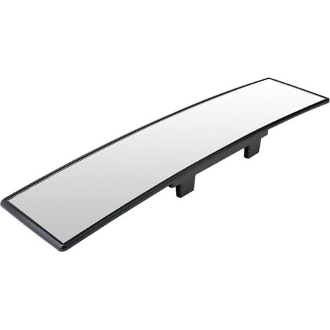Retroviseur Intérieur Courbé 300 mm - Écran Blanc - Pour Rétroréglage Sans Démontage - 1 Pièce (1/5)