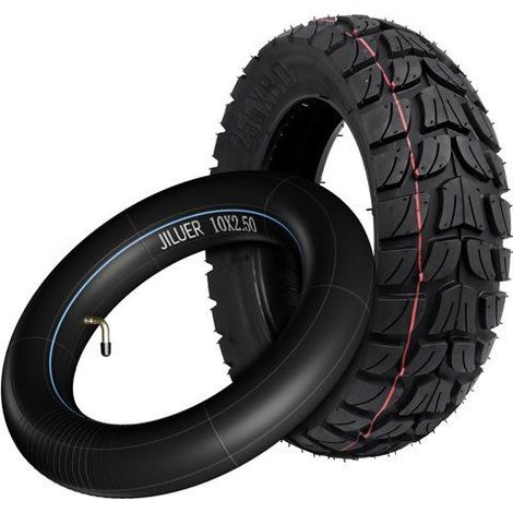 Pneu extérieur 255 x 80 et tube intérieur 10 x 2,5 For Kukirin G2 MAX / G2 Master Kickscooter, antidérapant et à l'usure (1/4)
