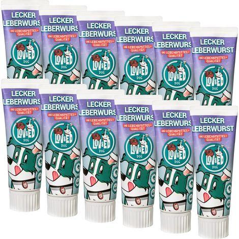 Lov&Ed Lecker Leberwurst für Hunde, 12x 75g - Lebensmittelqualität (1/2)