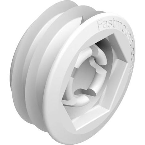 Clip femelle 5kg autotaraudeur plâtre lp-df8 - Matériau : Plastique - Fixation : A encastrer - Diamètre perçage : 25 mm - Décor : Blanc - Charge : 5 kg - FASTMOUNT