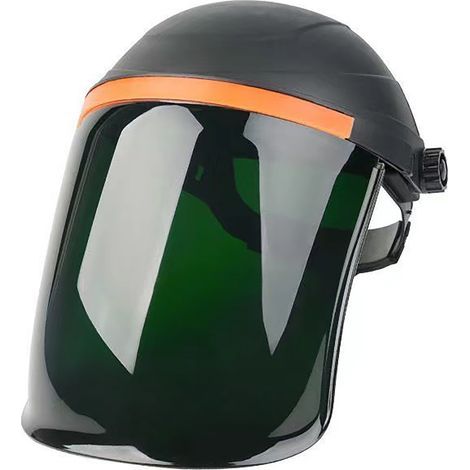 Casque de soudage résistant à la chaleur et aux chocs, offrant une bonne visibilité visière de soudage professionnelle, isolation thermique jusqu'à 130 °C, adaptée au découpage, au polissage et au so (1/5)