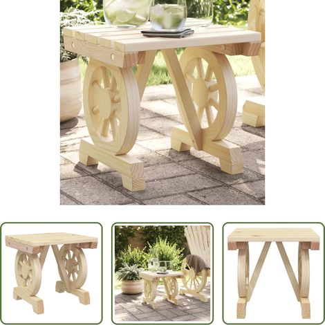 Holzgartenmöbel - Garten-Fußhocker 40x36,5x38,5 cm Massivholz Tanne (1/5)