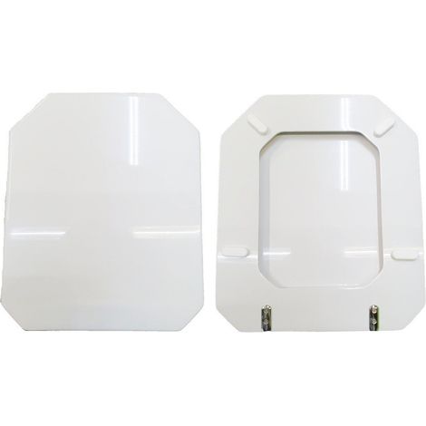 Copriwater Millenovecentotrenta Duravit legno rivestito in resina poliestere bianco (1/3)