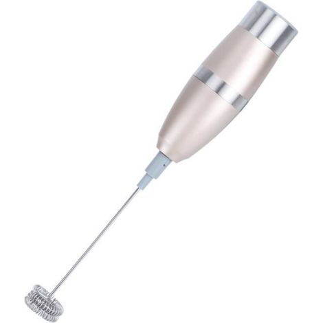 Mousseur À Lait - Électrique Portable - Acier Inoxydable Et ABS - Rose Doré - 1 Pièce (1/4)