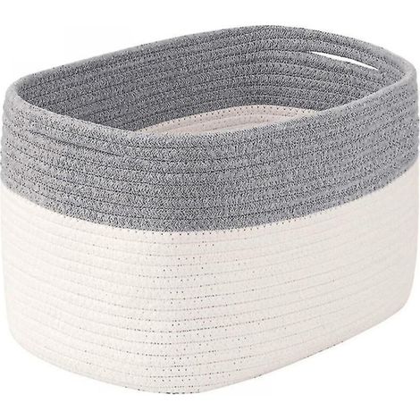 Paniers de rangement en corde de coton avec poignées