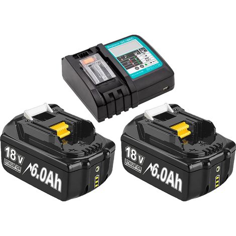 Wiederaufladbar, 6000 mAh Kapazität, 18 V Spannung (1/2)