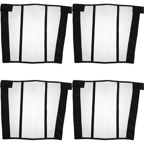 Lot de 4 Guêtres de Protection Anti-mouches pour Chevaux, en Maille Respirante, Noires, Antidérapantes et Amples, Bottes Légères pour Jambes de Cheval, Adaptées aux Activités (1/5)