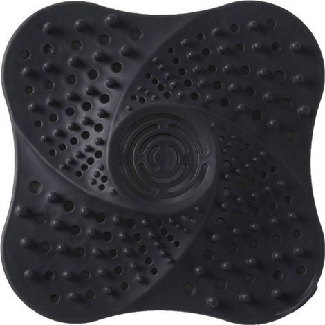 Bonde de Douche Anti-Blocage pour Salle de Bain avec Ventouse (Noir) (1/5)