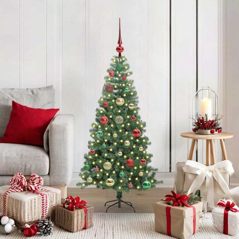 Weihnachtsbaum mit 150 LEDs mit Ständer Grün 120 cm PVC