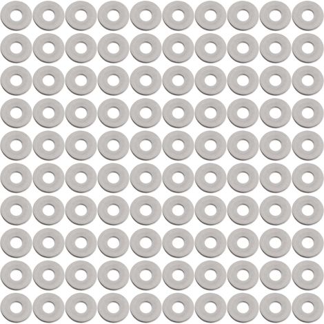 100 rondelles plates M8x24mm en acier inoxydable 304, rondelles élargies pour vis, accessoires de fixation quincaillerie, lot de 100 pièces (1/5)
