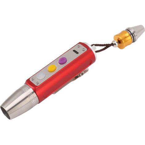 Beyamis Lampe torche LED rouge pour l'identification du jade et des bijoux, avec 3 sources lumineuses à intensité variable. (1/5)