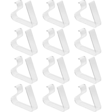 12 pinces à nappe en plastique ABS, conception coupe-vent et (1/5)