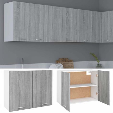 Maison Exclusive - Armario colgante "Lyon" gris Sonoma 80x31x60 c (1/5)