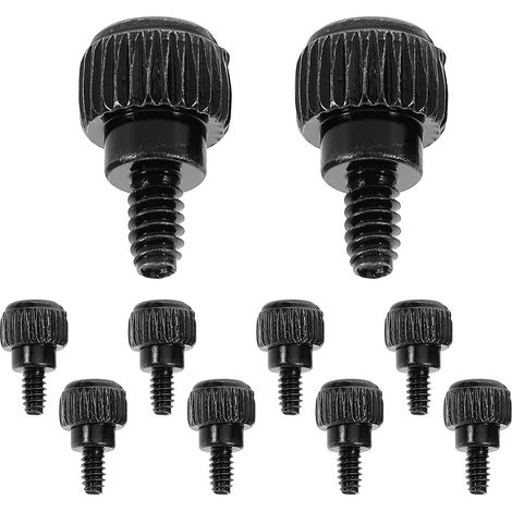 Vis Moletées Pack de 10pcs en Acier Carbone pour Boîtier D'ordinateur Serrage la Main sans Outil pour Réparation Informatique et Projets DIY (1/5)