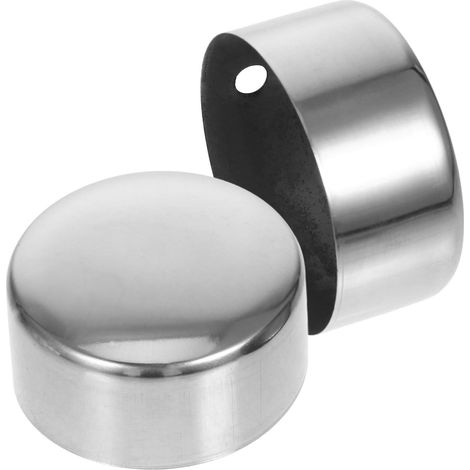Embouts De Main Courante Ronds En Acier Inoxydable Raccords Pour Rampe D'Escalier Intérieure Embout De Main Courante Pour Escalier Et Garde-Corps (1/5)