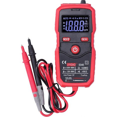 UA9346 Digitalmultimeter VR LCD-Bildschirm Vollautomatischer AC/DC-Spannungs- und Widerstandstester (1/4)