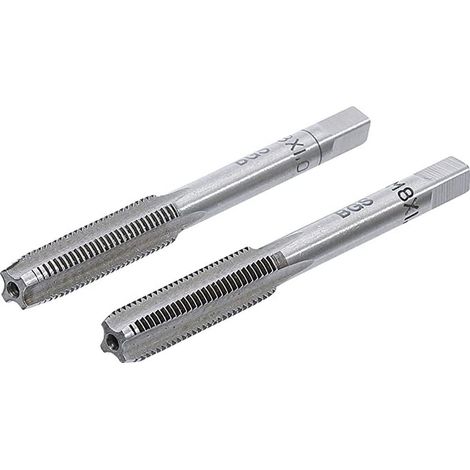 Bgs Technic – Jeu de 2 tarauds M8 x 1.00 mm – Acier à outils GCr15 – Taraud ébaucheur et finisseur pour travail de précision