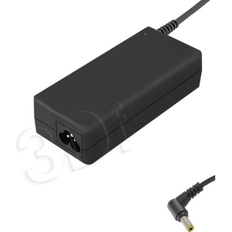 Adaptateur secteur Qoltec pour ordinateur portable Acer 65 W 19 V 3,42 A 5,5 x 2,5 cm + câble d'alimentation (1/3)