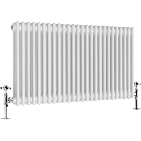 WarmeHaus Traditional Radiator White Triple Panel 600x1192mm (1/4)