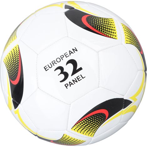 Ballon de football élastique en PVC à motif maïs, taille 5, blanc, idéal pour l'entraînement et les matchs, pour enfants et adultes. (1/5)