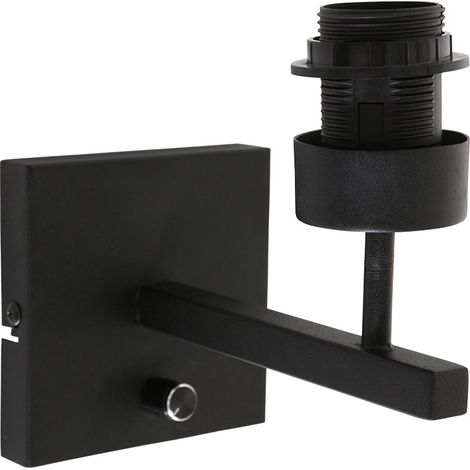 Steinhauer - aplique de pared - Stang - negro - metal - luminaria (1/4)