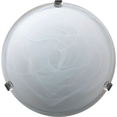 PLAFONIERA DUNA ALABASTRO BIANCO D 30 CM Q.TA 5