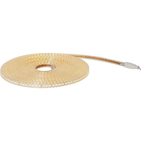 Tube lumineux LED Star Trading, LED SMD plates, plat, 960 LED, fonctionnement sur secteur, extérieur, blanc chaud, 10 mètres