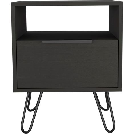 Iva comodino con cassetto e vano aperto dal design funzionale (1/5)
