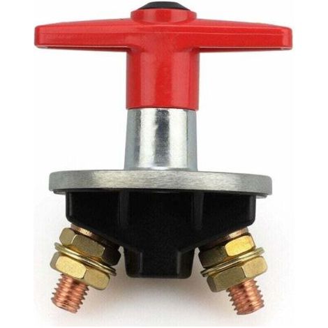 Interrupteur Coupure Isolateur Batterie Coupe Circuit,12V-60V 200A Batterie à clé Fixe Universelle de Voiture Déconnecter l'isolateur de Puissance Automobile Urgence Interrupteur pour Voiture,B