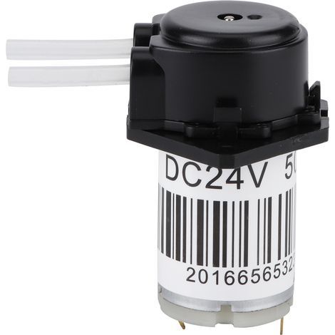 Pompe péristaltique noire. plate et mini avec tube en silicone. pompe à eau auto-amorçante adaptée à l'analyse en laboratoire (12V) (1/5)