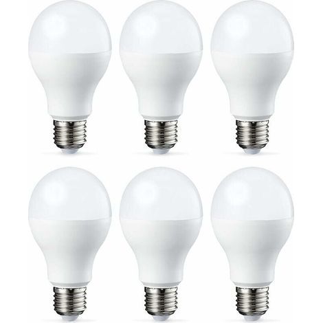 Set of 6 LED bulbs E27 screw base 18 W (180 W equivalent) Cool white Non-dimmable intensity-LIAIKI (1/3)