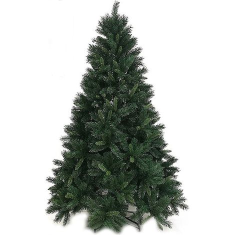 Albero di natale cm 230 verde folto apertura rapida ad ombrello pvc ignifugo 1321 punte cime (1/4)