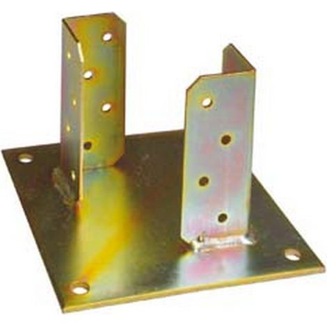 1PZ SUPPORTO A PAVIMENTO CON PIASTRA PER TRAVE - BASE MM.230X230 PER TRAVE DA MM.160X160X185H.