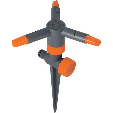 IRRIGATORE ROTANTE 3 BRACCI + PUNTALE PVC PAPILLON " PAPILLON